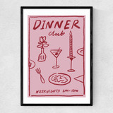 Weeknights 6 To 10 Narrow Black Frame