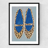 Leopard Shoes Narrow Black Frame