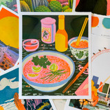 Black Ramen by OHH DEER - Art Print - East End Prints Unframed Print