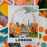 London Eye by OHH DEER - Art Print - East End Prints Unframed Print