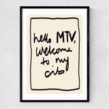 Hello MTV Narrow Black Frame