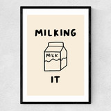 Milking It Narrow Black Frame