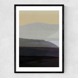 Golden Hills III Narrow Black Frame