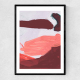 Pink Brush Set 3 Narrow Black Frame