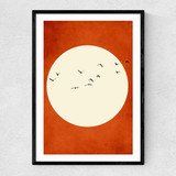 Warming Feelings Narrow Black Frame