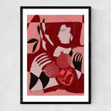 Pomegranate of the Soul II Narrow Black Frame