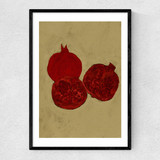Winter Fruit Narrow Black Frame