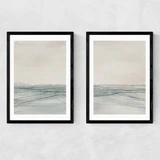 Still Sea Set Narrow Black Frame