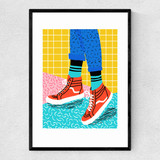 Toe Drag Narrow Black Frame