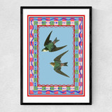 Birdframe Swallows Narrow Black Frame