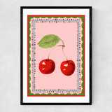 Carnival Cherries Narrow Black Frame