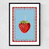 Carnival Strawberry Narrow Black Frame