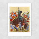 Bucking Bronco Unframed Print
