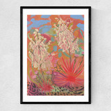 Pink Desert Narrow Black Frame