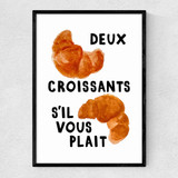 Deux Croissants S'il Vous Plait