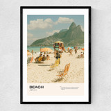 Beach Narrow Black Frame