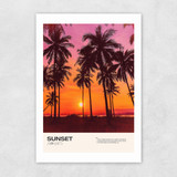 Orange Sunset Unframed Print