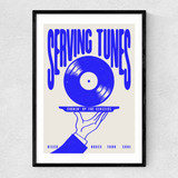 Serving Tunes Narrow Black Frame