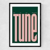 Put On My Favourite Tune Narrow Black Frame