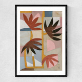 Flower Safari Narrow Black Frame