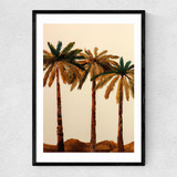 Palm Trio Narrow Black Frame