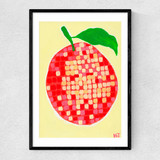 Disco Orange Narrow Black Frame