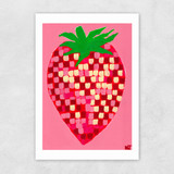 Disco Strawberry Unframed Print