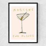 Martini Time Narrow Black Frame