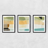 Alive Triptych Narrow Black Frame