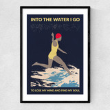 Night Swimmer Narrow Black Frame