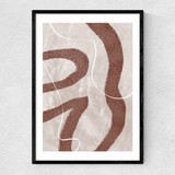 Abstract Fuzz Narrow Black Frame