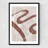 Abstract Fuzz 02 Narrow Black Frame