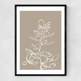 Elegant Branch Narrow Black Frame
