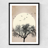 Dreamers (Bright) Narrow Black Frame