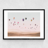 Around the World Narrow Black Frame