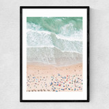 Aerial I Narrow Black Frame