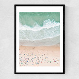 Aerial II Narrow Black Frame