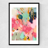 Lune Tombee Sur Terre Narrow Black Frame