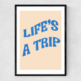 Life's A Trip Narrow Black Frame