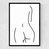 Derriere Narrow Black Frame