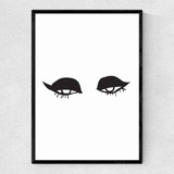 Sexy Eyes Narrow Black Frame