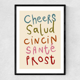 Cheers by SimplyExtraJordanary Narrow Black Frame