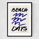 Beach Days Narrow Black Frame
