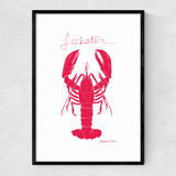 Red Lobster Narrow Black Frame