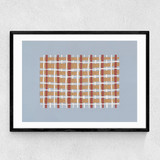Woven Lines I Narrow Black Frame