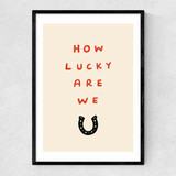 How Lucky Narrow Black Frame