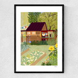 Veggie Garden Narrow Black Frame