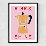 Rise & Shine Narrow Black Frame
