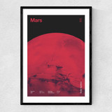 Mars - Futuristic Japan 1 Narrow Black Frame