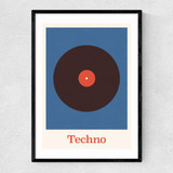 Techno Narrow Black Frame